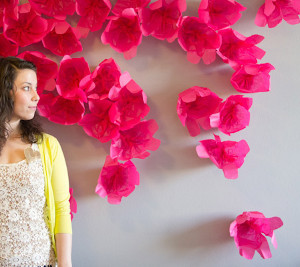 How to Make a Paper Flower Backdrop
