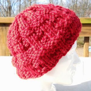 Plush Pomegranate Beanie