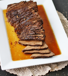 Easy Beef Roast with Brandy Sauce