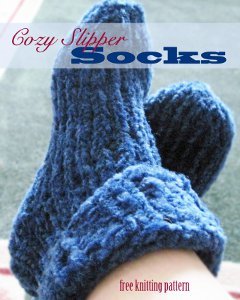 Slipper Socks Knitting Pattern 