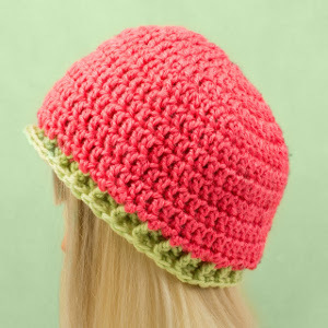 Watermelon Crochet Baby Hat