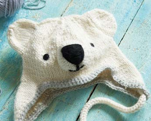 Polar Bear Knit Hat