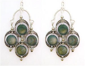 Enchanting Blue-Eyed Drop Earrings