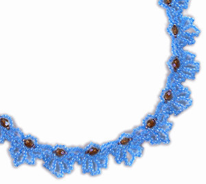Blazing Blue Loops Necklace