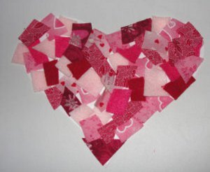 Valentine's Day Tissue Paper Heart Craft