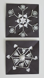 Symmetrical Snowflake Art