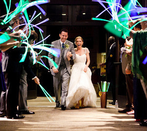 Glowing Wedding Send Off Idea