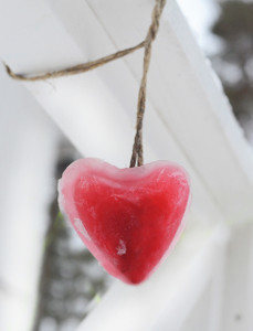 Valentine Heart Ice Art