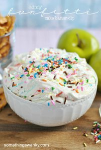 Skinny Funfetti Cake Batter Dip