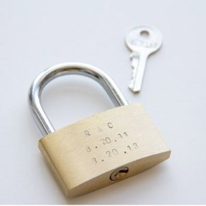 Love Lock Anniversary Gift Idea | AllFreeDIYWeddings.com