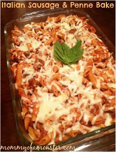 Italian Sausage and Penne Bake