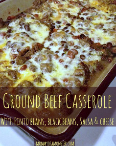 Mexican Cheesy Beef and Bean Casserole