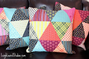 Patchwork Triangle Pillows