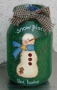 Snow Place Like Home Jar