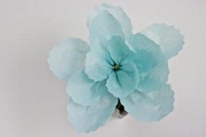 Aqua Tissue Flower