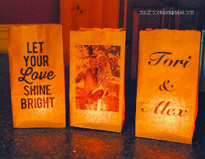 Brilliant Personalized Paper Bag Luminaries