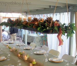 Suspended Rustic Wedding Centerpieces