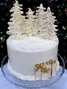 Winter Wonderland Wedding Cake Designs 