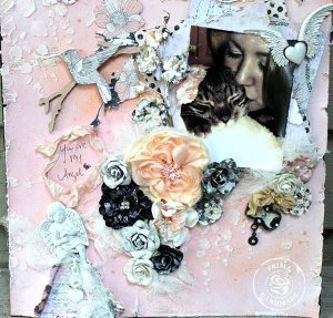 You Are My Angel Scrapbook Layout