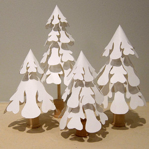 Pretty Paper Winter Trees