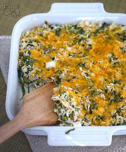Emerald Chicken and Rice Bake