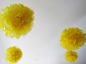 How to Make Tissue Paper Pom Poms