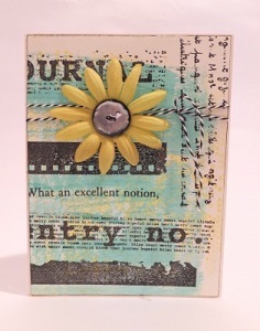 Stamplicious Yellow Flower Card