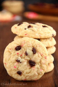 Very Cherry Funfetti Cookies