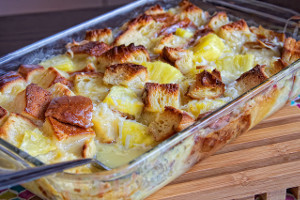 Heavenly Hawaiian Bread Pudding