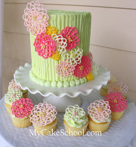 Spectacular Spring Wedding Cake
