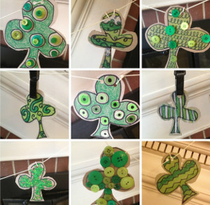 Thrifty Shamrock Garland