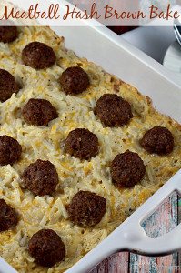 Meatball Hash Brown Bake