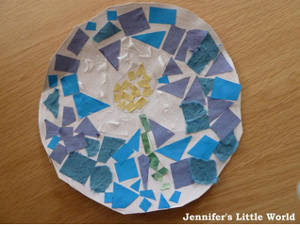Simple Flower Mosaic Craft