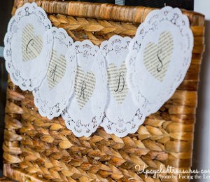 Darling Doily Vintage Wedding Banner