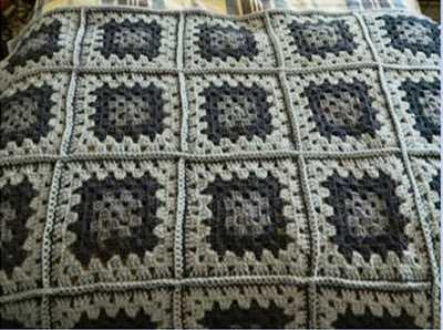 Cobblestone Granny Square Afghan