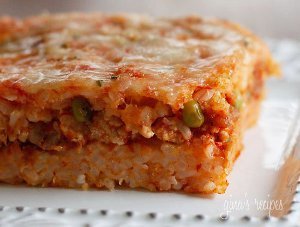 Italian Rice Ball Casserole