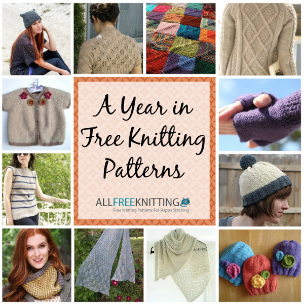 A Year in Free Knitting Patterns | AllFreeKnitting.com