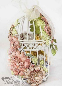 Majestic Morning Blooms Birdcage