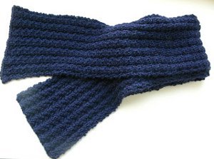 Reversible Scarf for Men Cashmere Blend Knit Diamond Patter Reversible Long Scarf Cozy knits Men's scarves