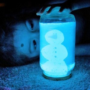 Glow-in-the-Dark DIY Snow Globe