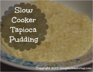 Slow Cooker Tapioca Pudding