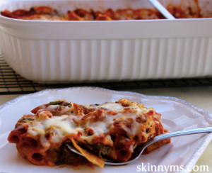 Skinny Artichoke and Spinach Penne Casserole