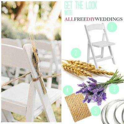 Lavender and Wheat Wedding Aisle Decorations
