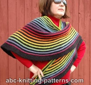 Pretty Striped Shawl