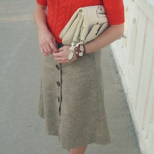 Sassy Secretary Upcycled Skirt