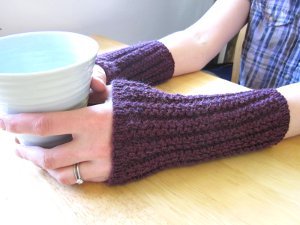 Eggplant Arm Warmers