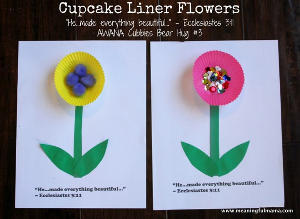 Dainty Cupcake Liner Flowers