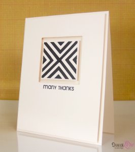 Simple Chevron Square Card