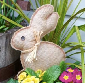 Quick and Easy Burlap Bunny