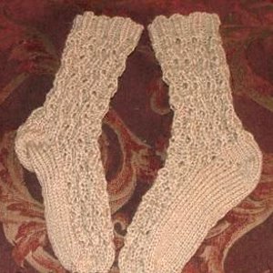Spring Lace Sock Knitting Pattern